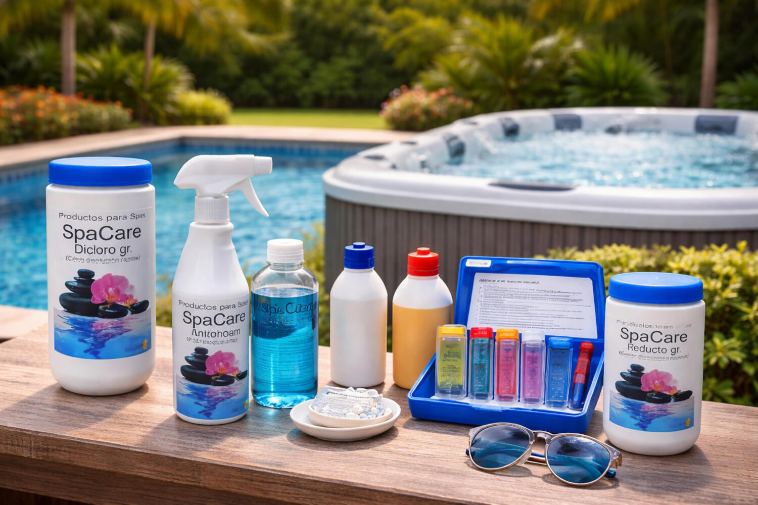 Productos de mantenimineto del agua de spas y piscinas