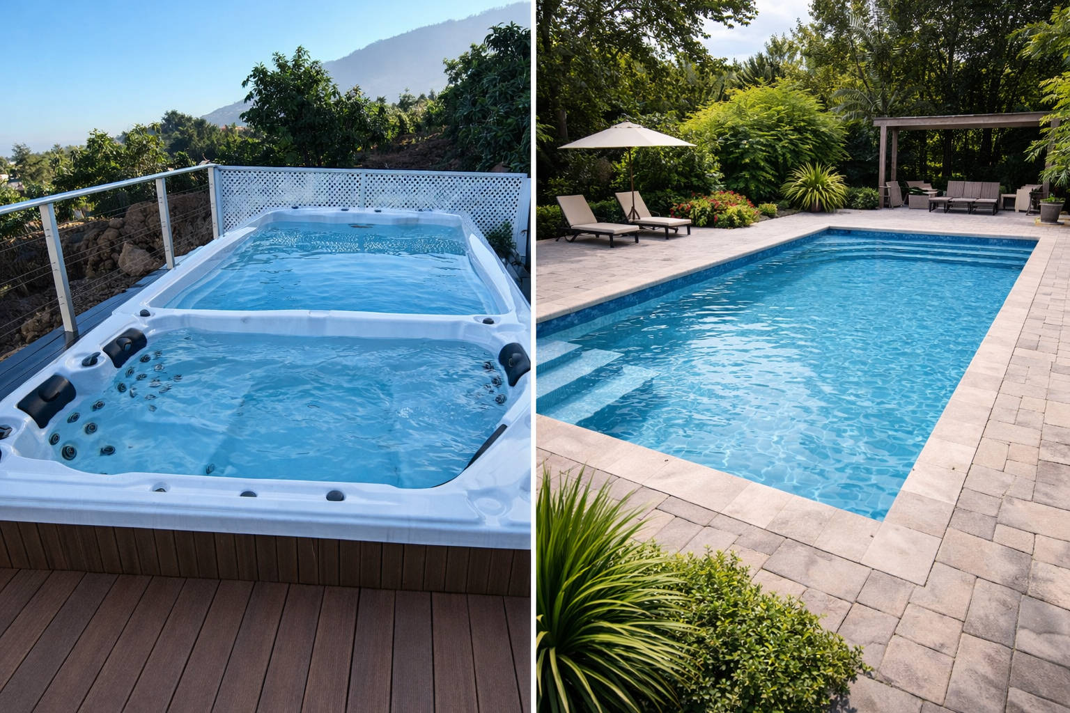 Varias personas sentadas dentro de un spa