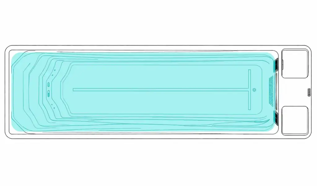 Diagrama de un endless pool